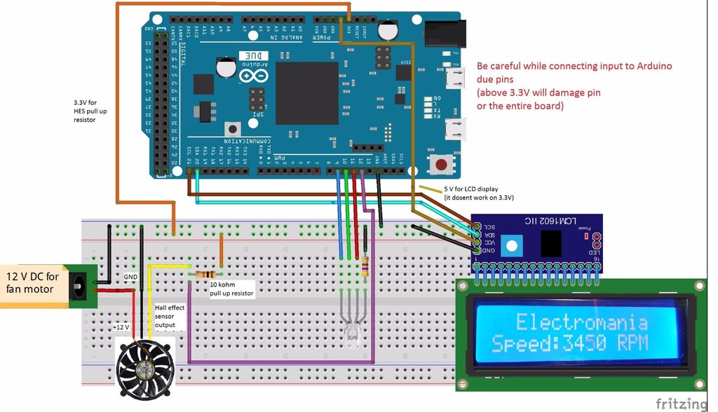 Arduino and dc motor